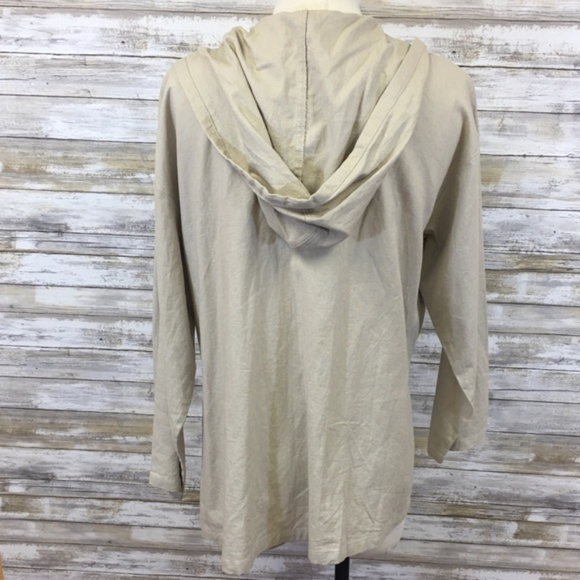 Norm Thompson Linen Blend Hooded Jacket - Picture 3 of 6